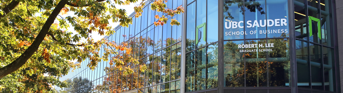 UBC Sauder School of Business Banner Image