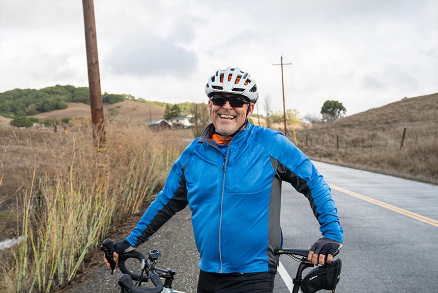 Photo of Mark Crafts on his bike