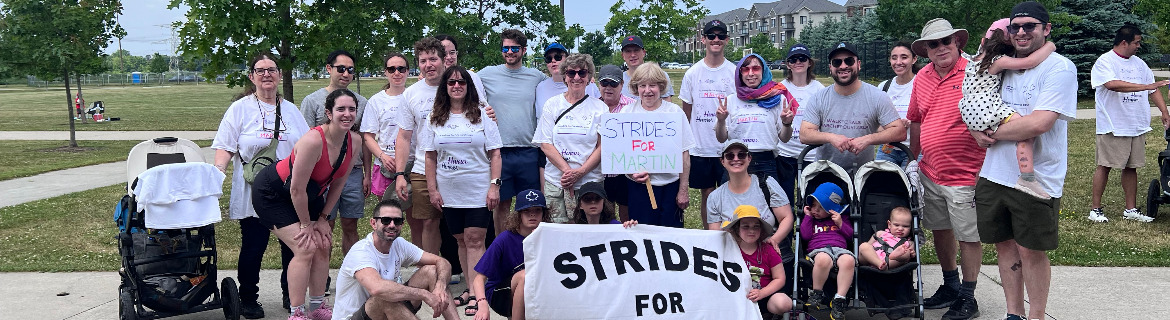 David's Page - Team Strides for Martin Banner Image